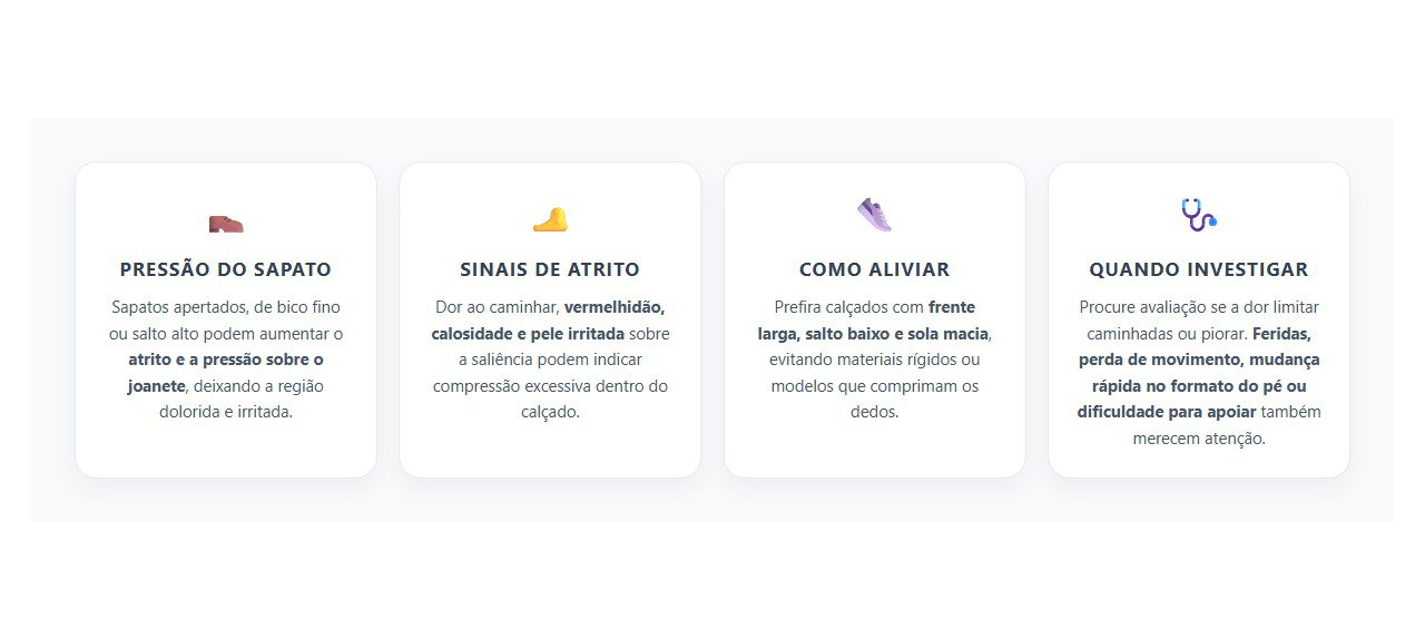 Joanete Dolorido no Sapato: Como o Formato do Calçado Aumenta a Pressão