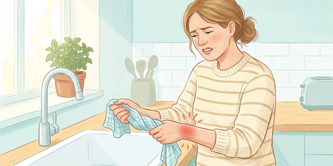 Torcer objetos pode aumentar a dor quando os tendões do polegar estão irritados.