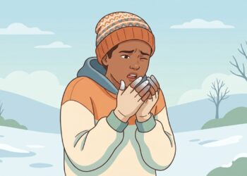 Dedos que ficam brancos ou azulados no frio podem apresentar uma reação típica do fenômeno de Raynaud.