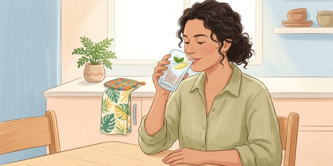 A água com gás pura tem perfil diferente de refrigerantes e outras bebidas açucaradas.