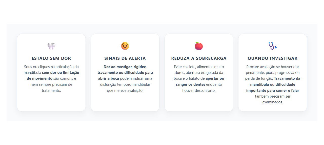 Mandíbula Estalando ao Mastigar: Quando o Barulho é Comum e Quando Merece Avaliação