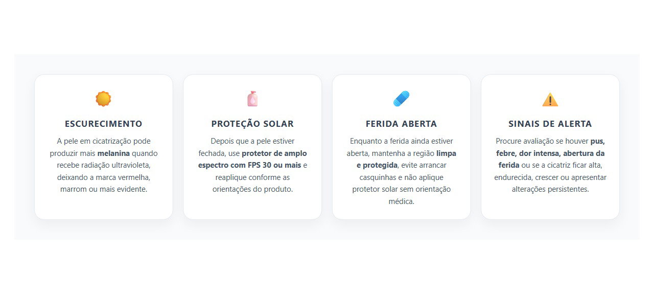 Cicatriz no Sol: Como Evitar que a Marca Escureça