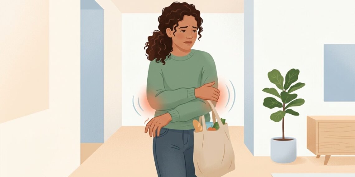 Dor no cotovelo e pegada fraca podem surgir quando os tendões do antebraço estão sobrecarregados.