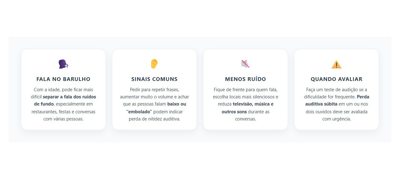 Dificuldade para Entender Conversas no Barulho: Sinais de Perda Auditiva