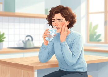 Dor rápida ao beber algo gelado pode ser um sinal de sensibilidade dentária. MouthHealthy