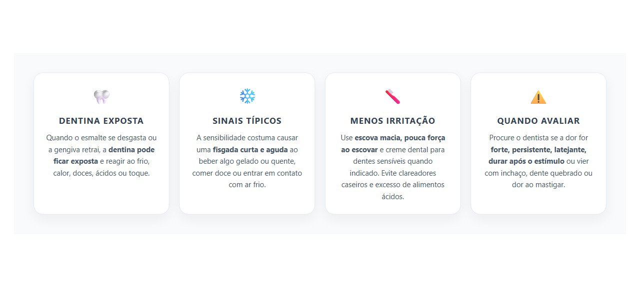 Sensibilidade Dentária: Por Que o Dente Dói com Gelado, Quente ou Doce