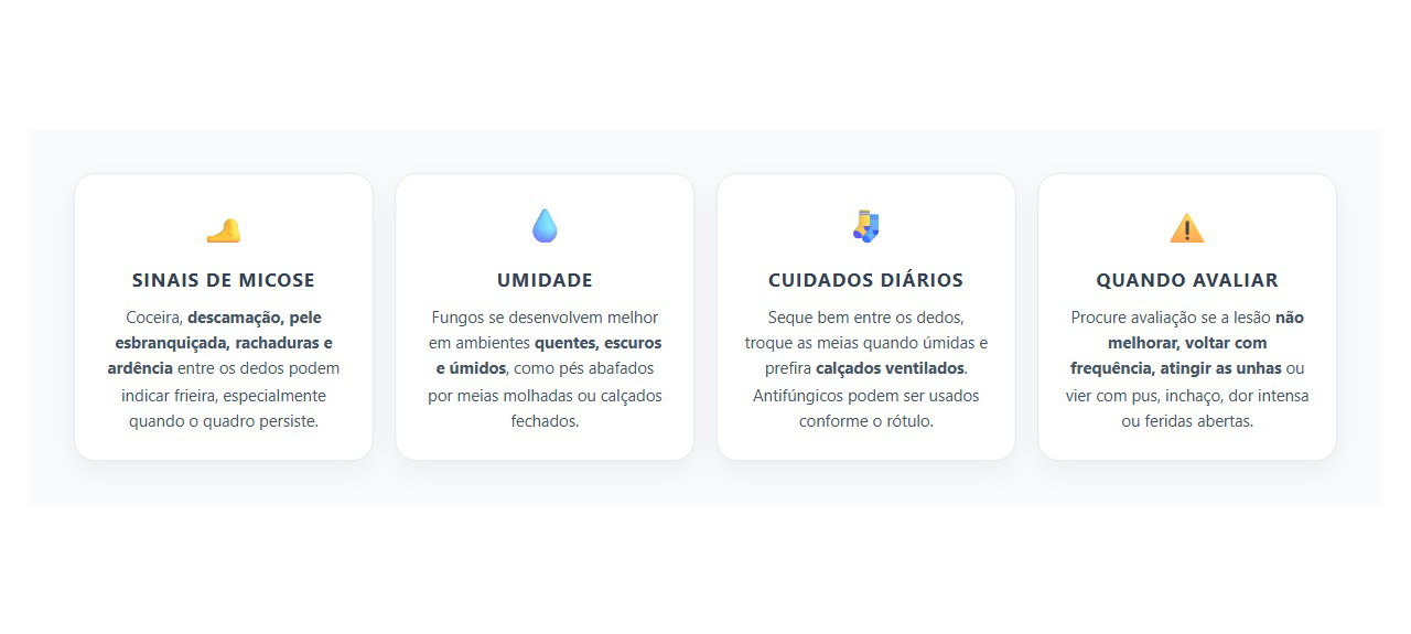 Micose nos Pés: Sinais de Frieira e Como Evitar que Piore
