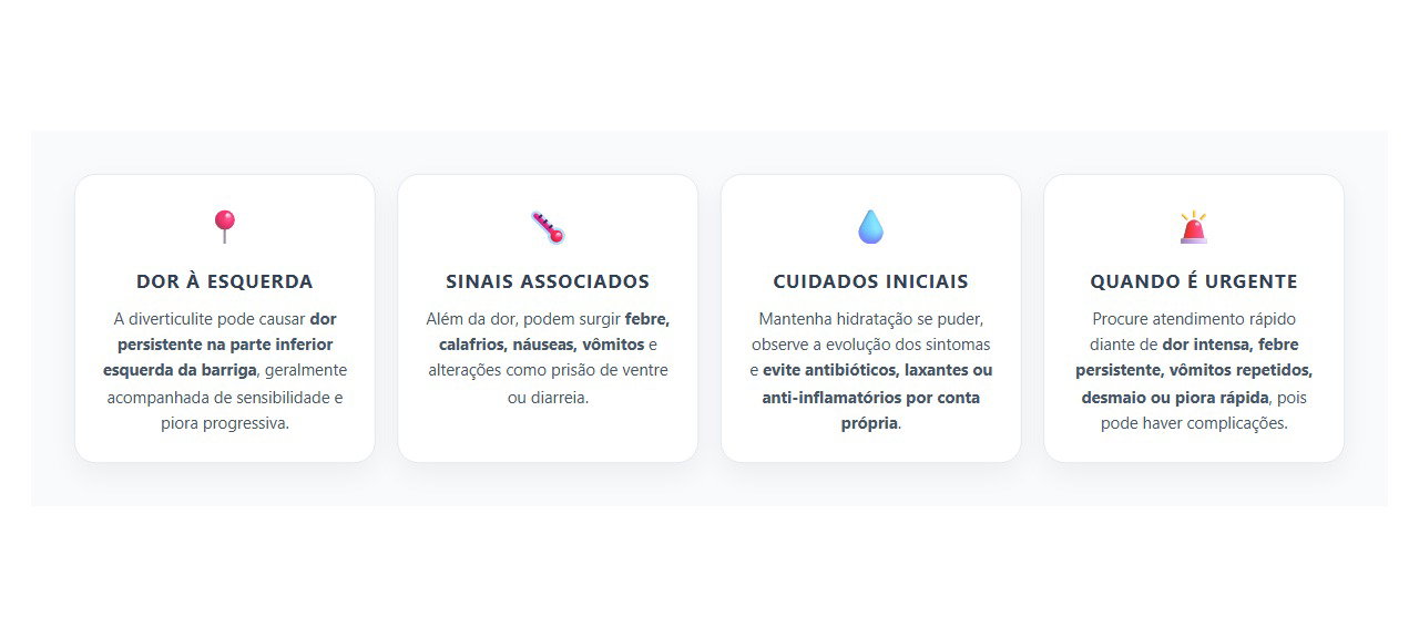 Dor no Lado Esquerdo da Barriga com Febre: Sinais de Possível Diverticulite