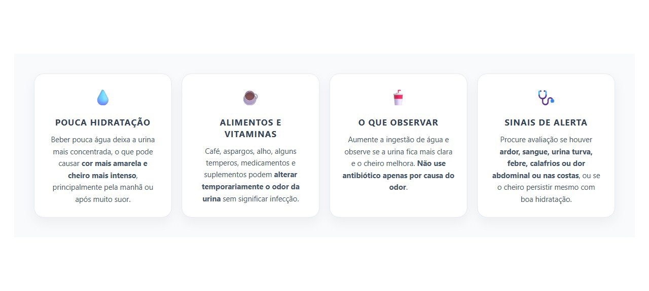 Urina com Cheiro Forte sem Ardor: Causas Comuns e Sinais de Alerta