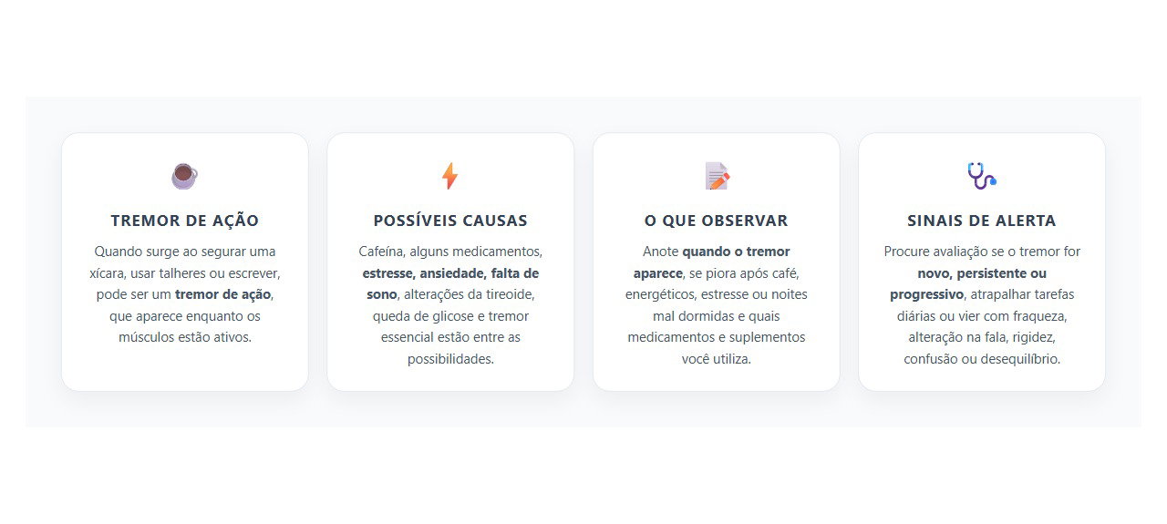 Tremor nas Mãos ao Segurar Objetos: Causas e Sinais de Alerta