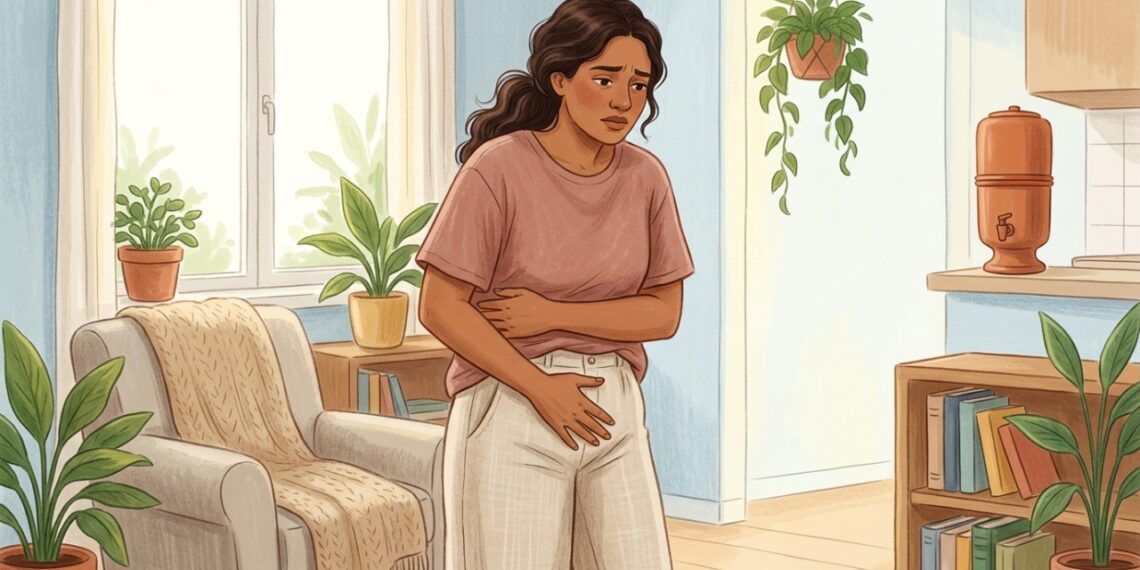 Sensação de peso ou pressão vaginal que piora em pé pode estar relacionada ao prolapso vaginal.