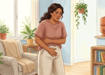 Sensação de peso ou pressão vaginal que piora em pé pode estar relacionada ao prolapso vaginal.