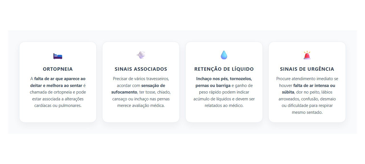 Falta de Ar ao Deitar que Melhora ao Sentar: Sinais que Merecem Atenção