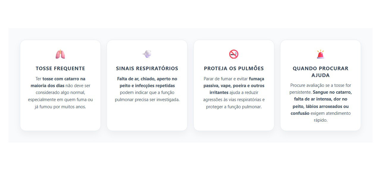 Tosse com Catarro Quase Todo Dia: Sinais de DPOC que Não Devem Ser Normalizados