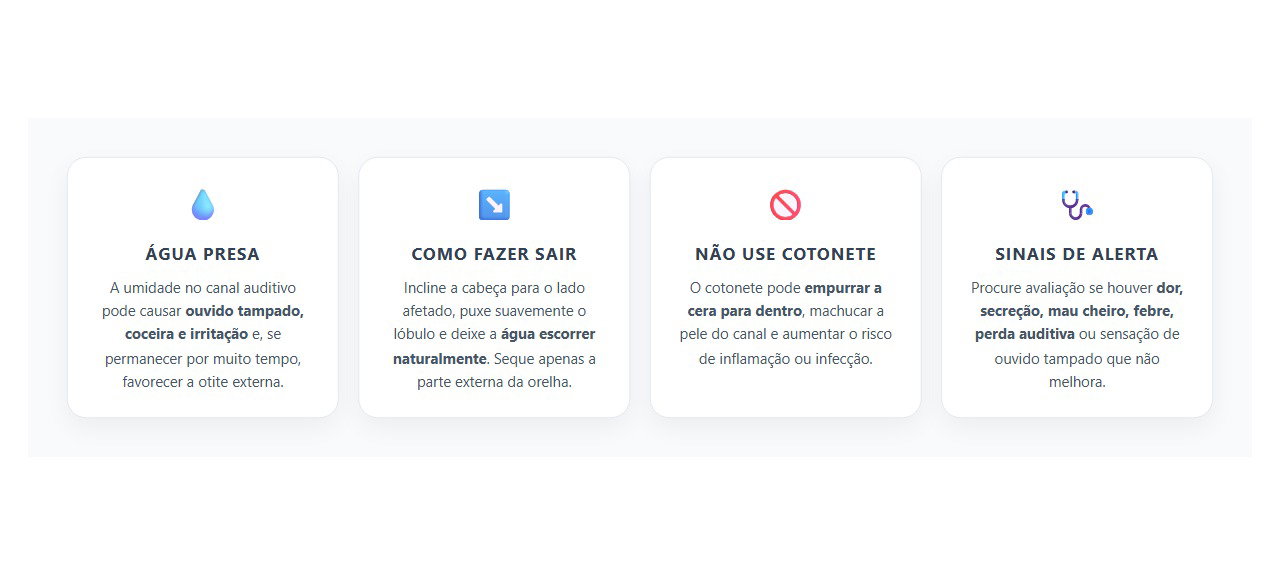 Água no Ouvido: Como Tirar com Segurança e Por Que Evitar Cotonete