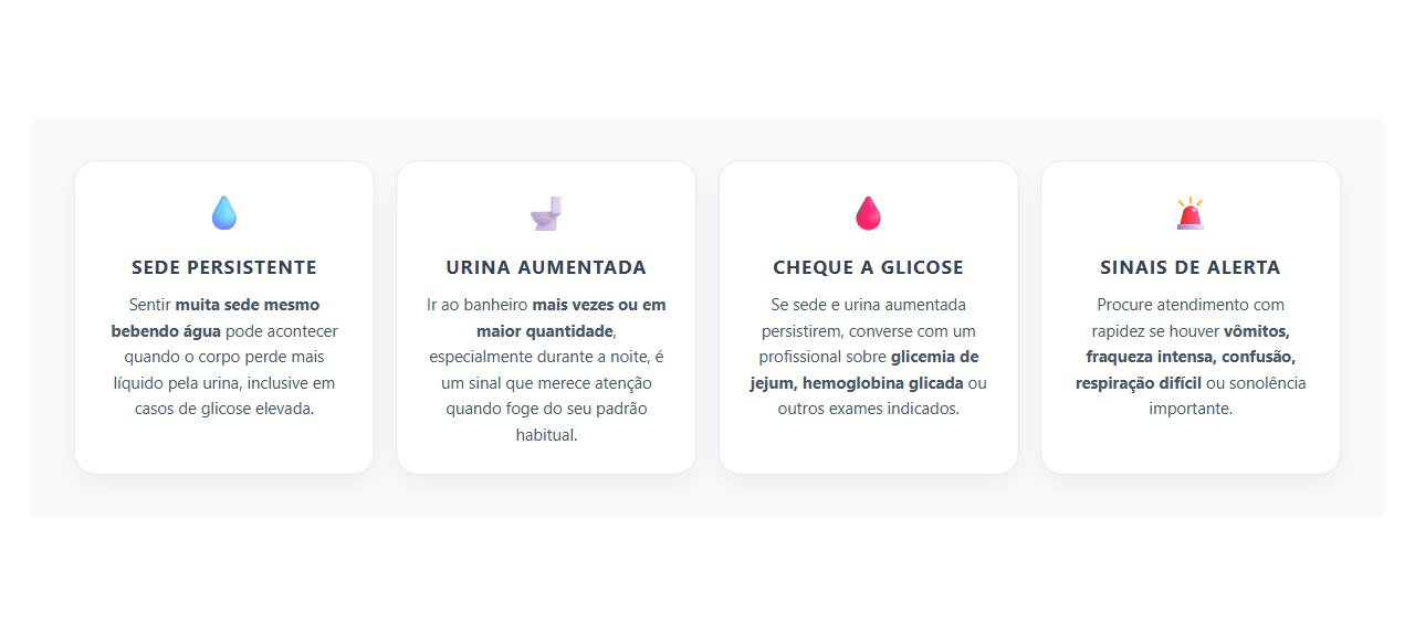 Sede Excessiva e Urina Frequente: 4 Sinais de que Vale Checar a Glicose