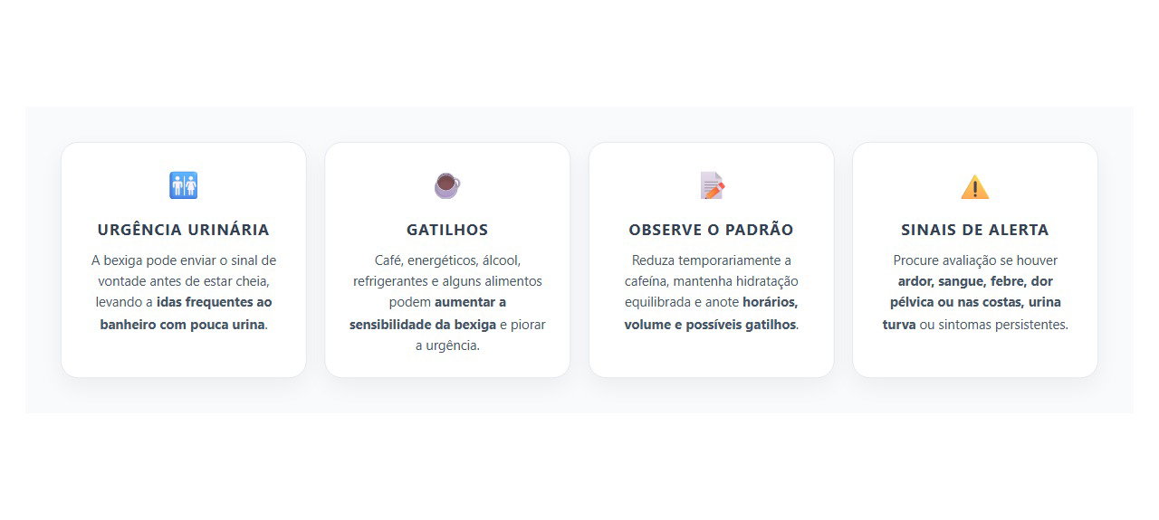 Vontade de Urinar Toda Hora e Sair Pouco: Sinais de Bexiga Irritada