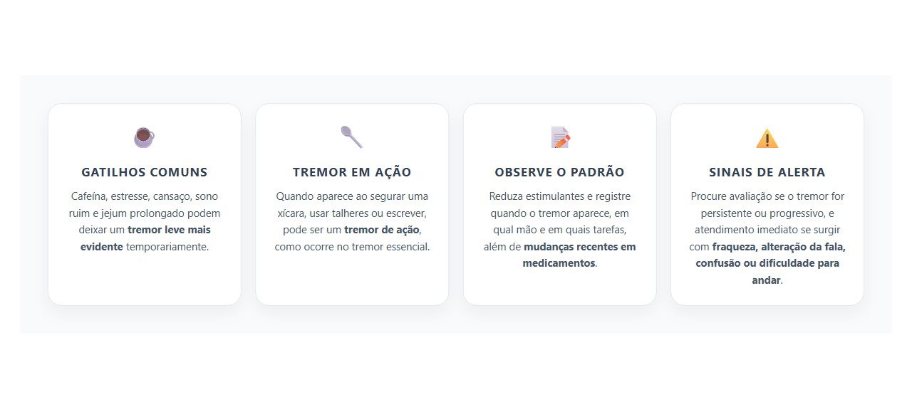 Tremor nas Mãos ao Segurar Objetos: Quando Pode Ser Mais que Nervosismo