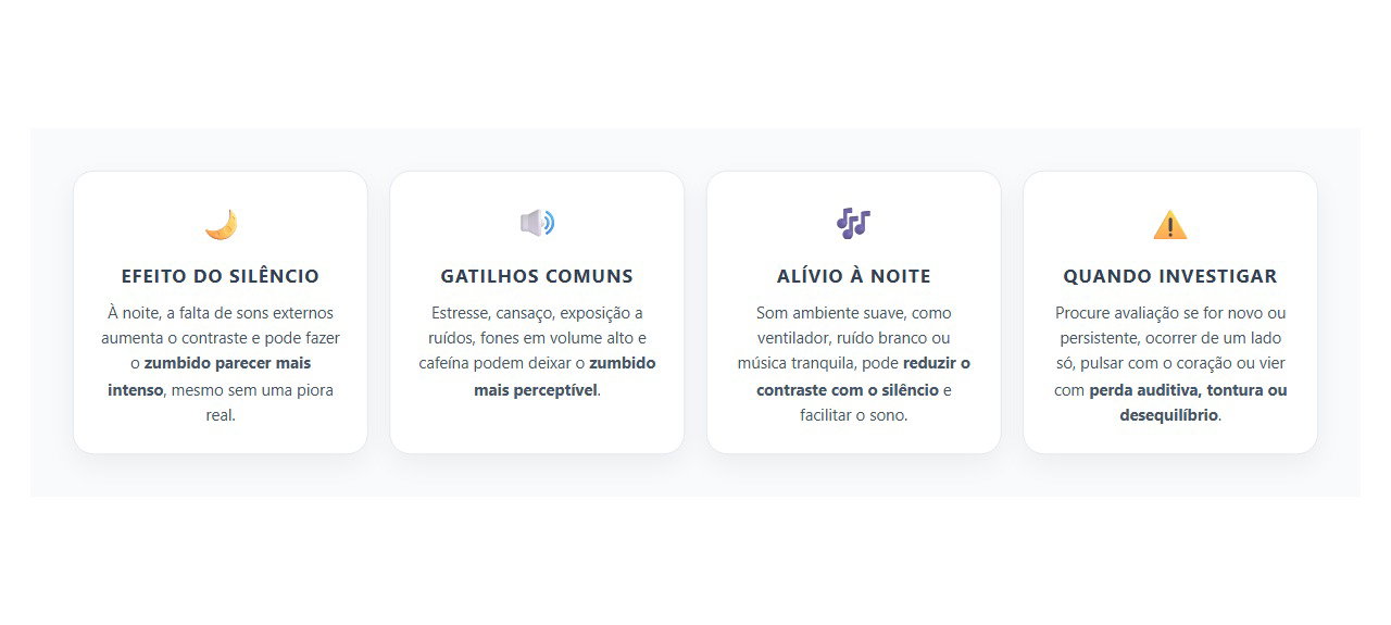 Zumbido Mais Forte à Noite: Por Que o Silêncio Aumenta o Incômodo