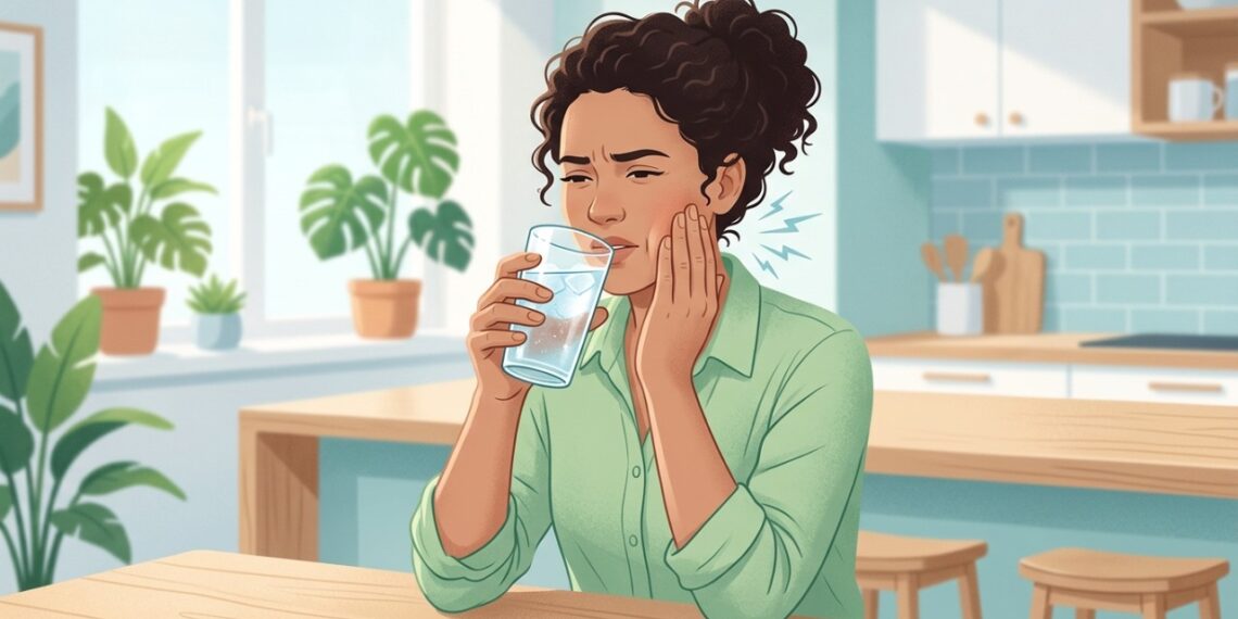 Dentes sensíveis ao frio podem causar uma fisgada quando a dentina ou a raiz ficam mais expostas.