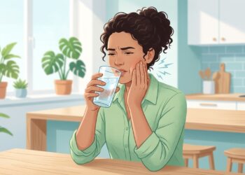 Dentes sensíveis ao frio podem causar uma fisgada quando a dentina ou a raiz ficam mais expostas.