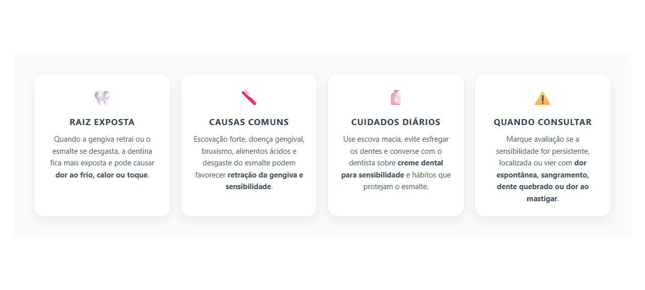 Dentes Sensíveis ao Frio Depois dos 40: O Que Pode Deixar a Raiz Exposta
