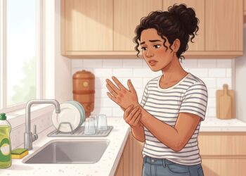 Detergentes e lavagens frequentes podem deixar as mãos vermelhas, secas e com coceira.
