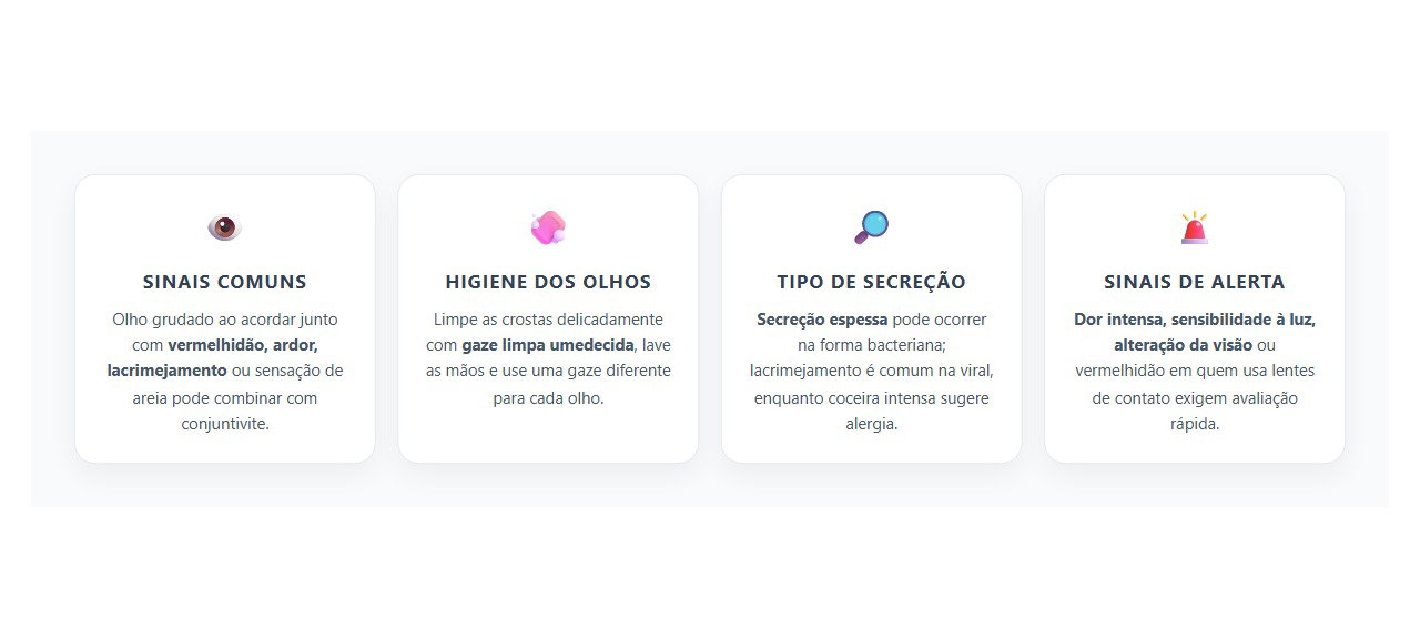 Olho Grudado de Remela: Sinais de Conjuntivite e Quando se Preocupar