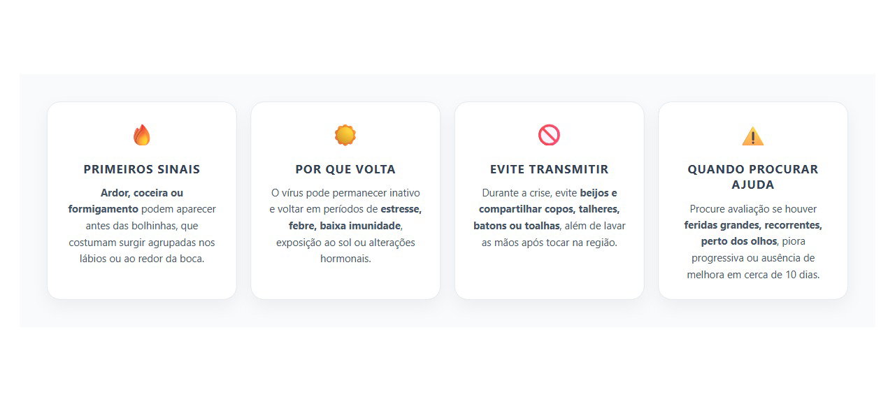 Lábio Ardendo e com Bolhinhas: Sinais de Herpes Labial