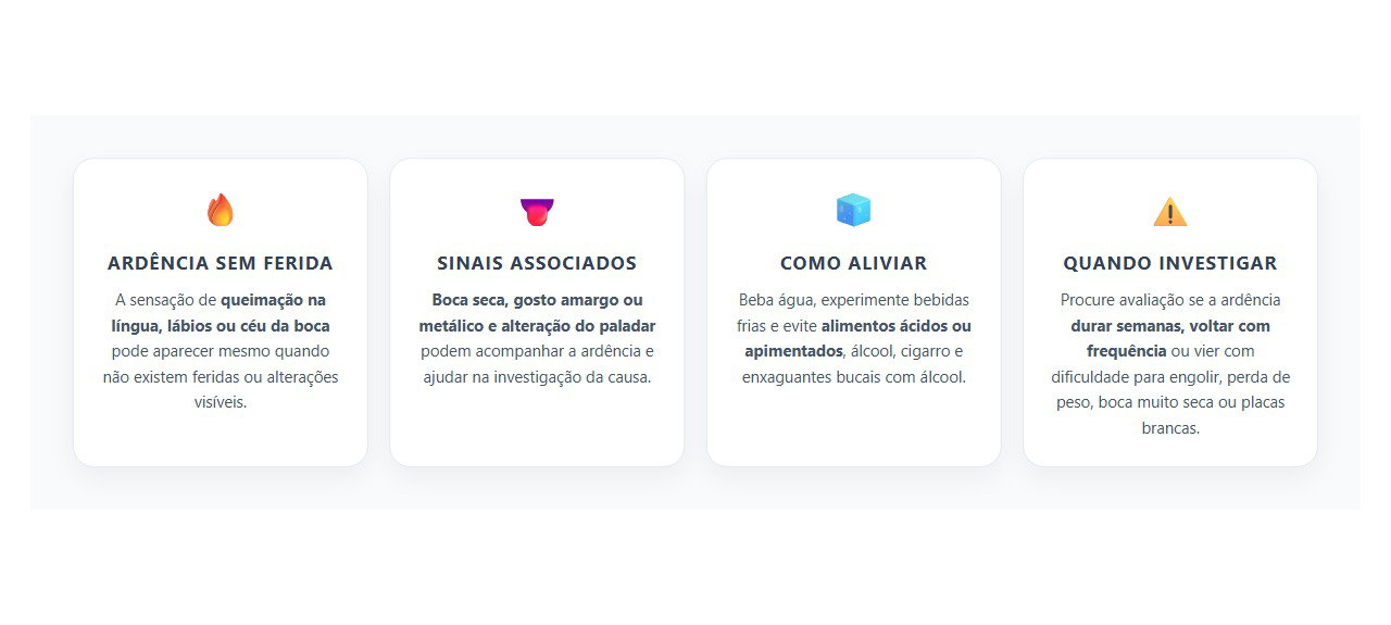 Boca Ardendo sem Feridas: Causas e Sinais que Merecem Investigação