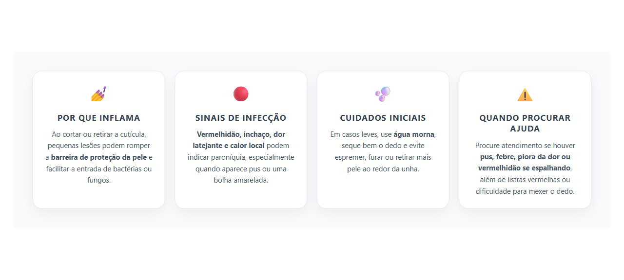 Cutícula Inflamada: Sinais de Infecção ao Redor da Unha
