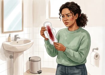 Fluxo menstrual muito mais intenso após os 40 anos merece atenção e avaliação da causa.