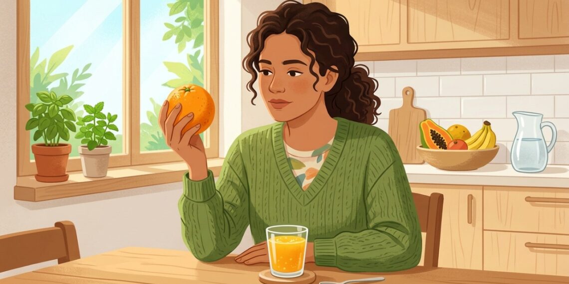 A laranja inteira costuma ser mais interessante que o suco para quem precisa controlar a glicose.