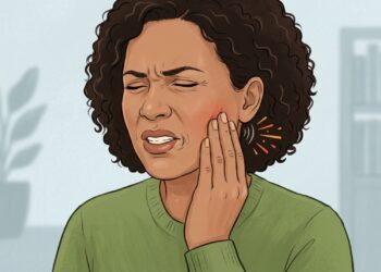 Estalo no maxilar acompanhado de dor pode indicar sobrecarga ou disfunção temporomandibular.
