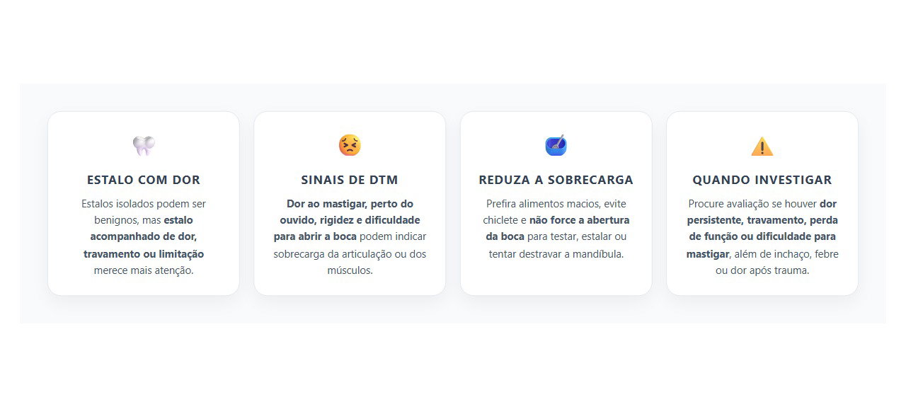 Maxilar Estalando com Dor: Sinais de Disfunção da ATM