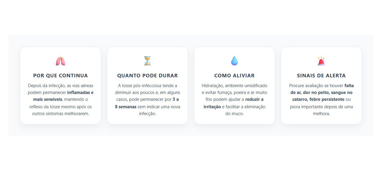 Tosse Depois do Resfriado: Por Que Pode Durar Sem Ser uma Nova Infecção