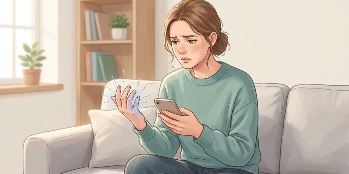 Dormência no mindinho e no anelar ao segurar o celular pode estar relacionada ao nervo ulnar.