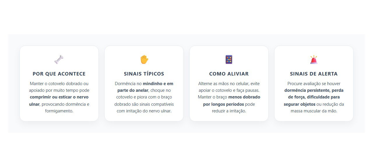 Mindinho e Anelar Dormentes: O Cotovelo Pode Estar Comprimindo o Nervo Ulnar