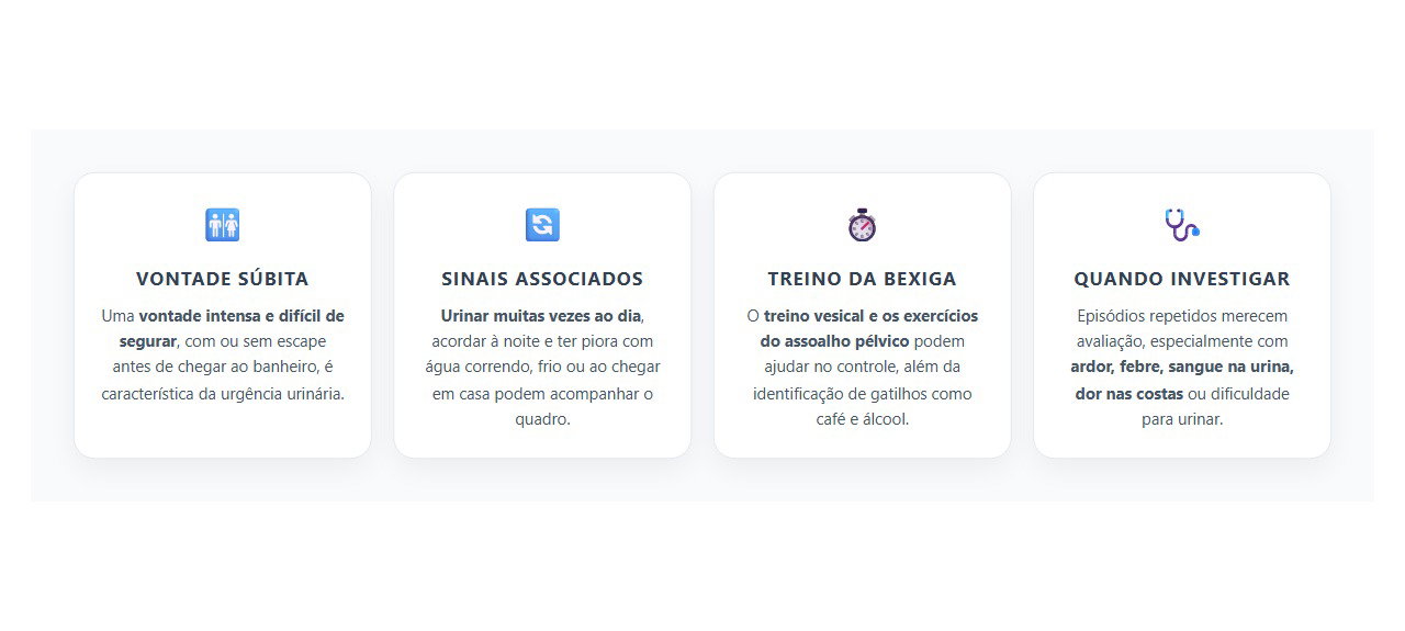 Urgência Urinária: Quando a Vontade de Fazer Xixi Chega Forte Demais