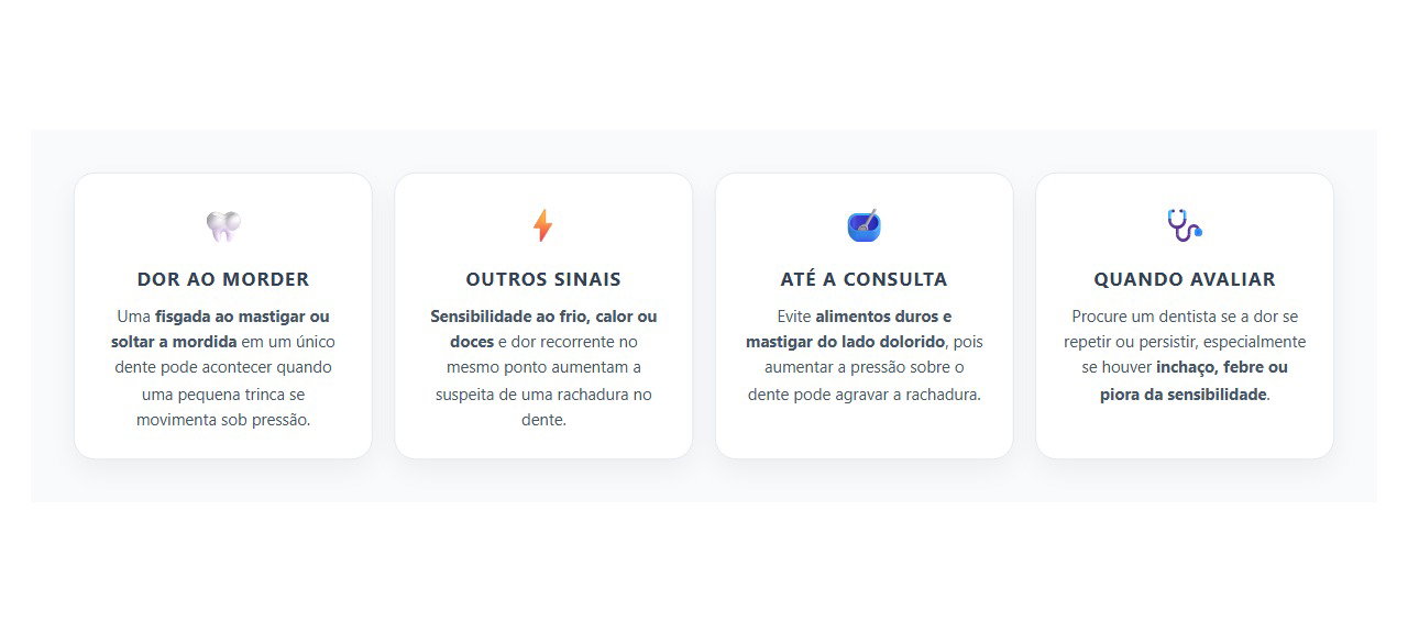 Dente Trincado: 4 Sinais de Alerta Quando o Dente Dói ao Morder