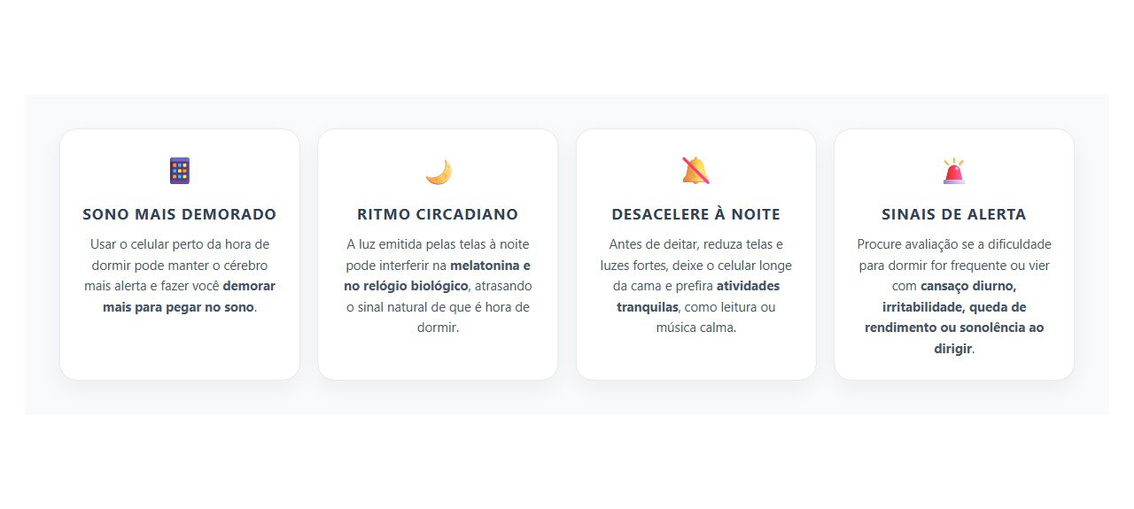 Celular Antes de Dormir: 4 Sinais de que a Tela Pode Estar Atrasando o Sono