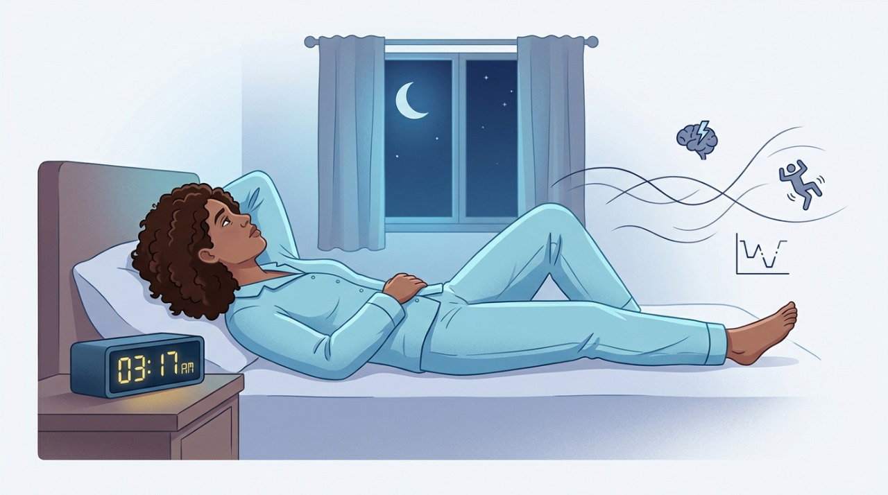 Despertares frequentes e dificuldade para retomar o sono caracterizam problemas de manutenção do sono.