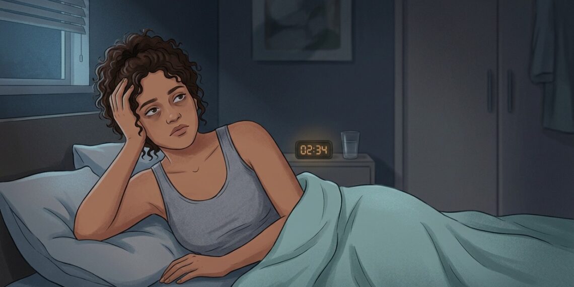 Acordar durante a madrugada e demorar para voltar a dormir pode ser um sinal de insônia.