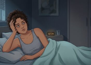 Acordar durante a madrugada e demorar para voltar a dormir pode ser um sinal de insônia.