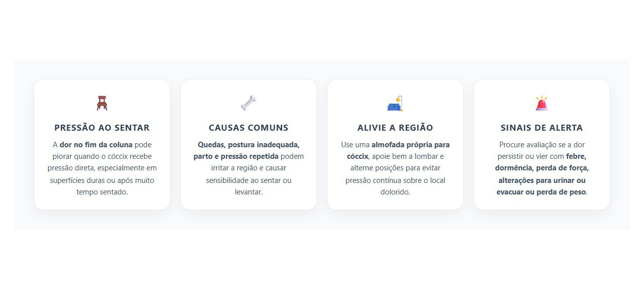Dor no Cóccix ao Sentar: 4 Cuidados para Aliviar a Pressão