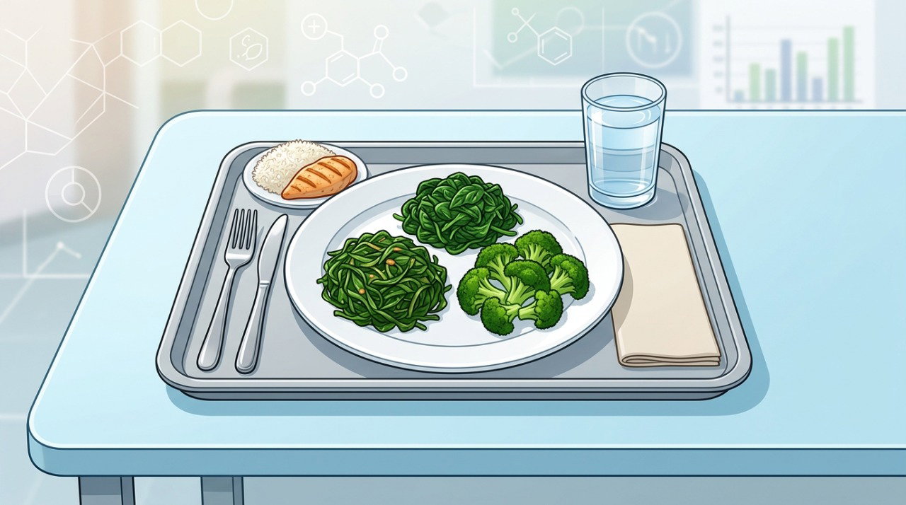 Porções semelhantes de verduras ajudam a manter mais constante a ingestão de vitamina K.