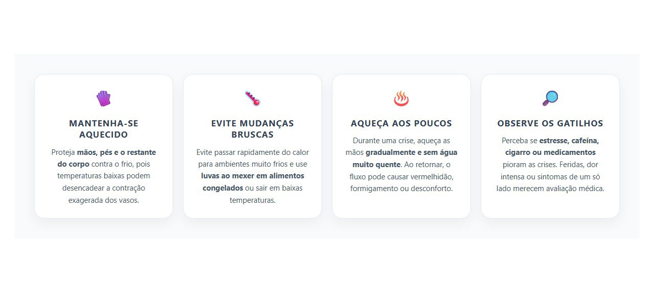 Dedos Brancos no Frio? 4 Cuidados para Reduzir Crises de Raynaud