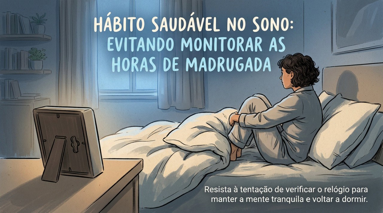 Deixar o relógio fora do campo de visão pode ajudar a reduzir a atenção sobre o tempo durante a noite.