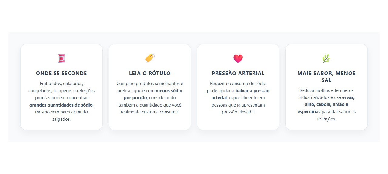 Sódio Escondido: Alimentos que Podem Atrapalhar o Controle da Pressão