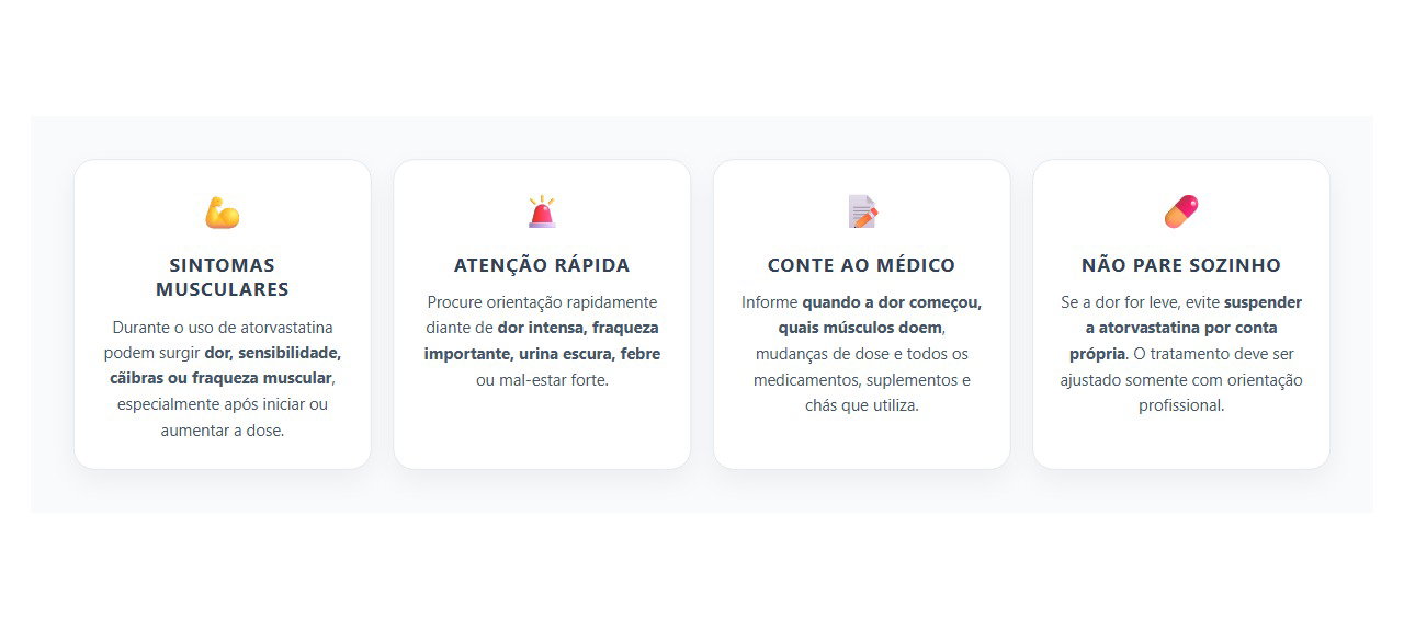 Dor Muscular com Atorvastatina: Sinais que Merecem Atenção